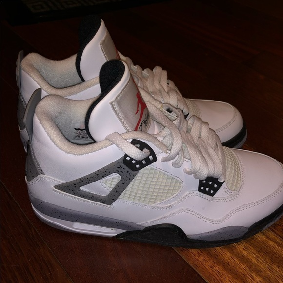 Air Jordon 4 retro Nike GOAT black white grey sneaker runner basketball shoes - Picture 2 of 8